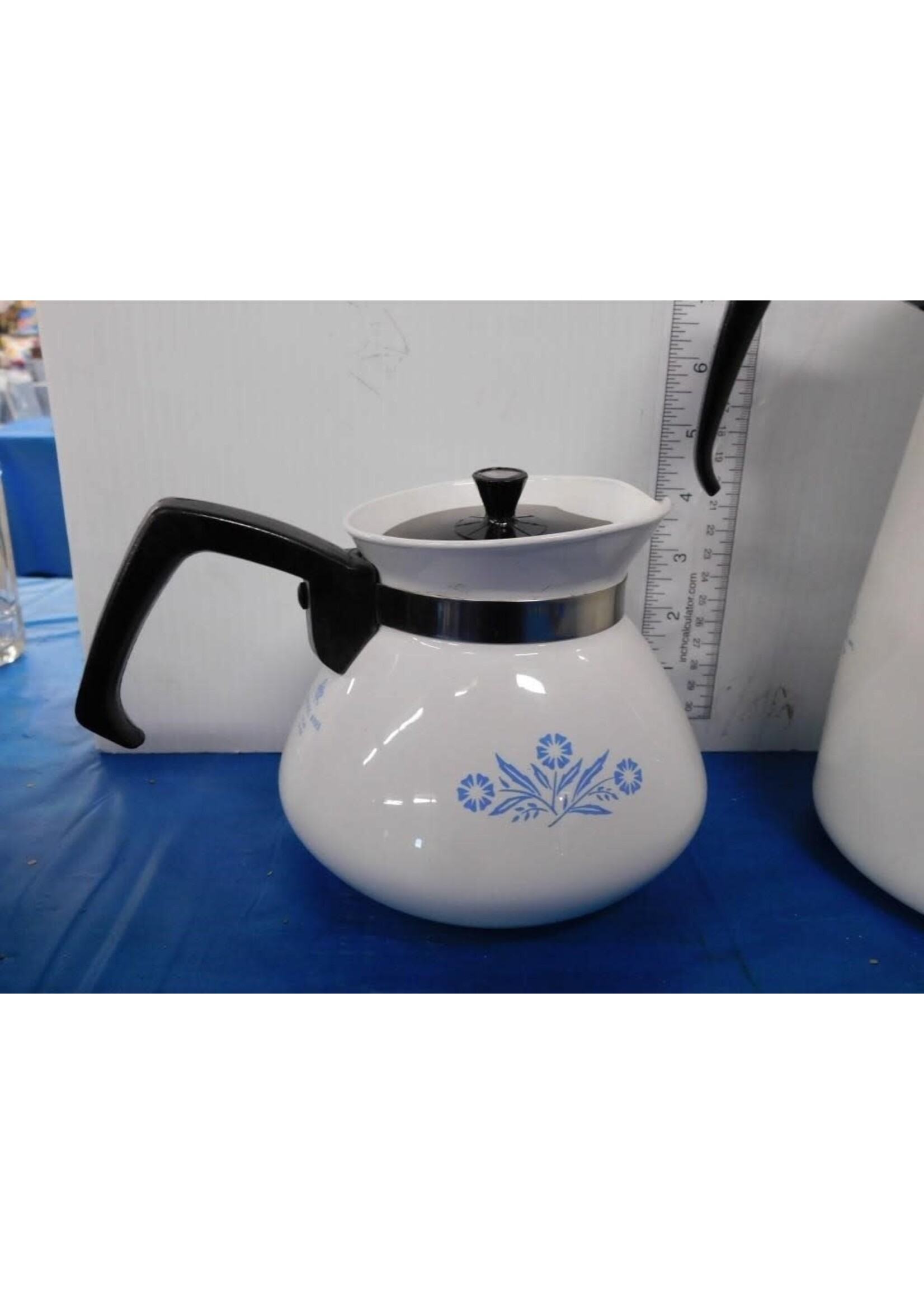 Vintage Corningware Blue Cornflower Teapot