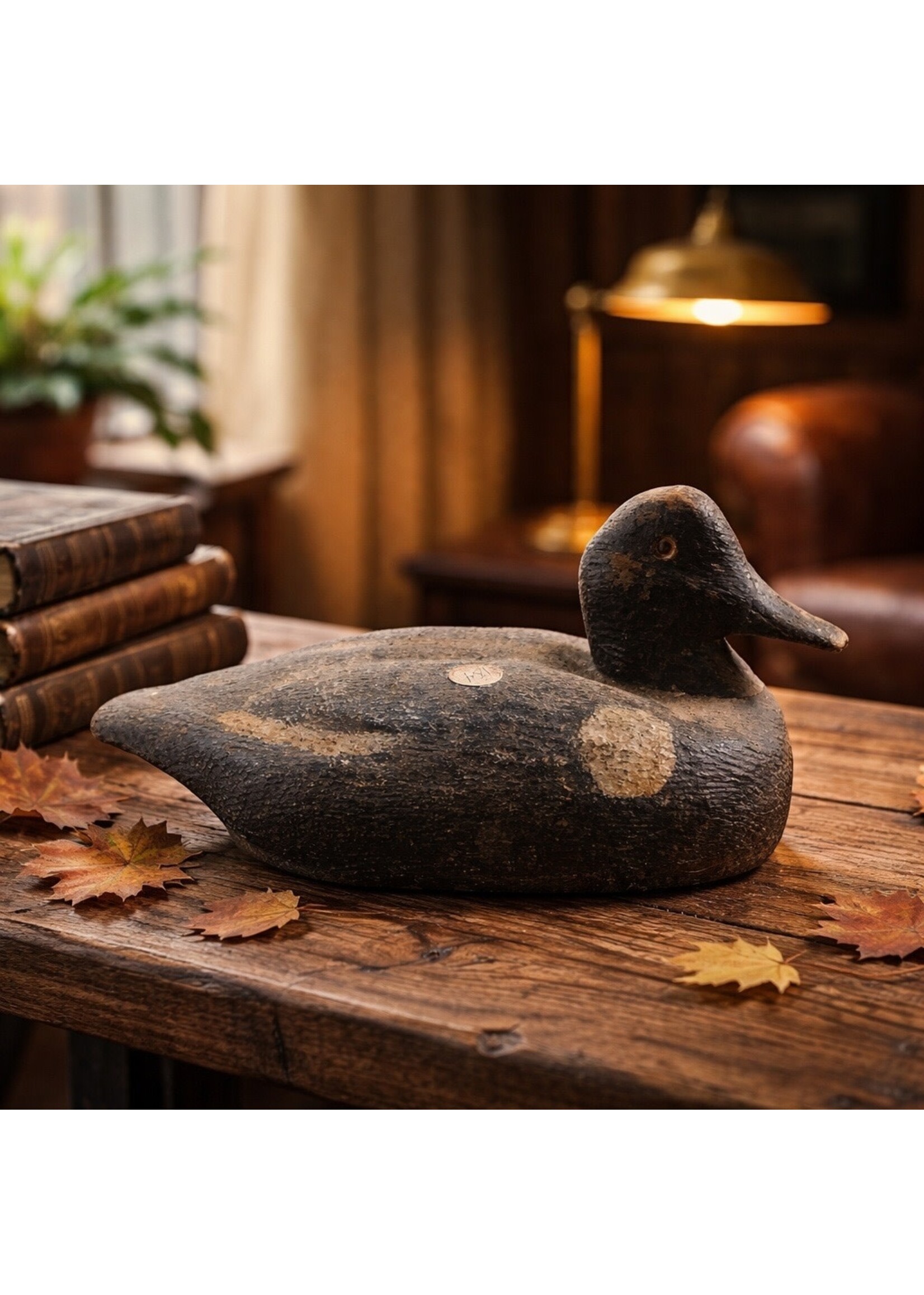ANTIQUE WOOD CARVED DUCK DECOY