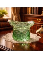 Small Cut Glass GreenDepression Glass Vase/Dish