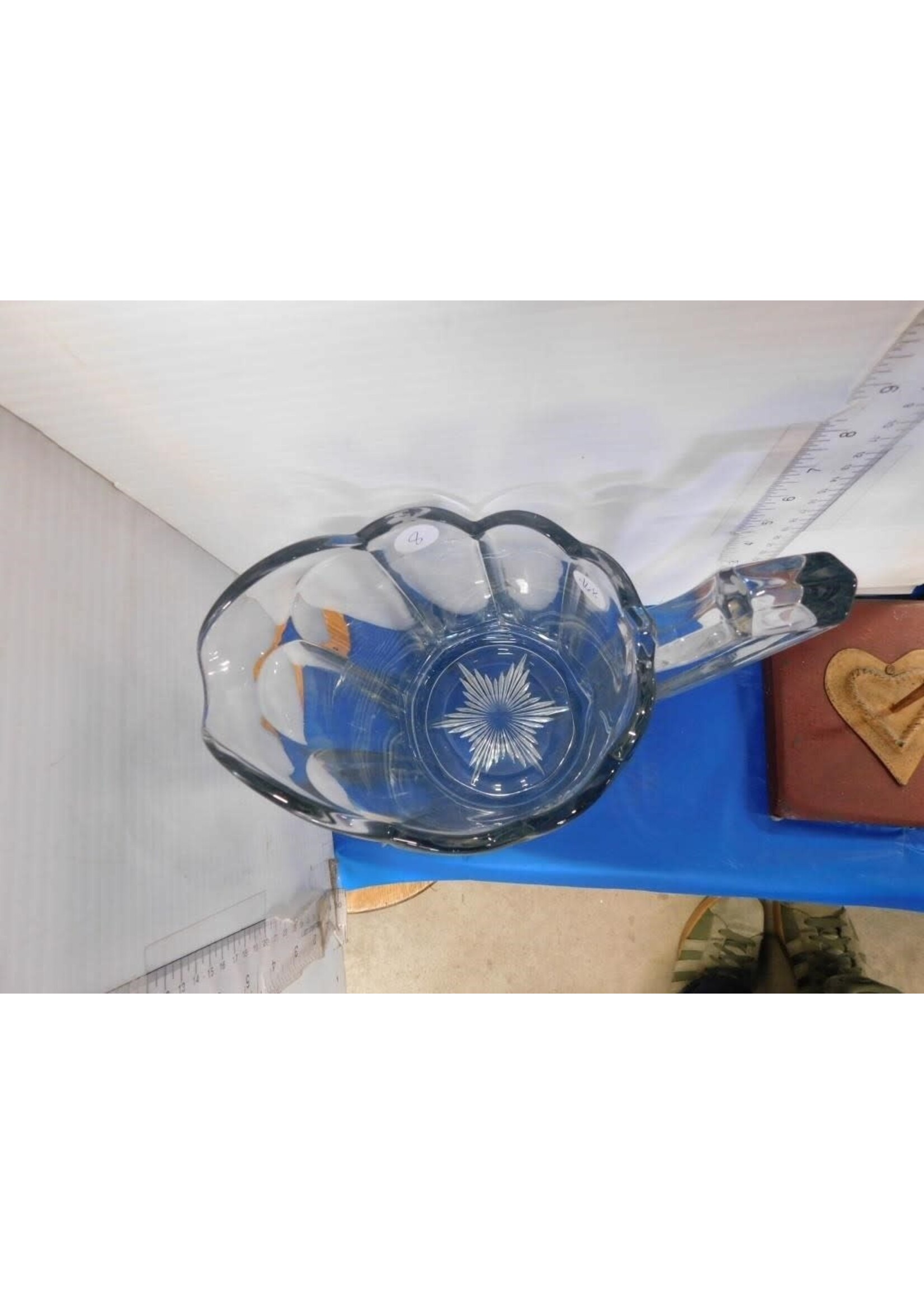 EARLY AMERICAN PRESSED GLASS PANELS WATER PITCHER