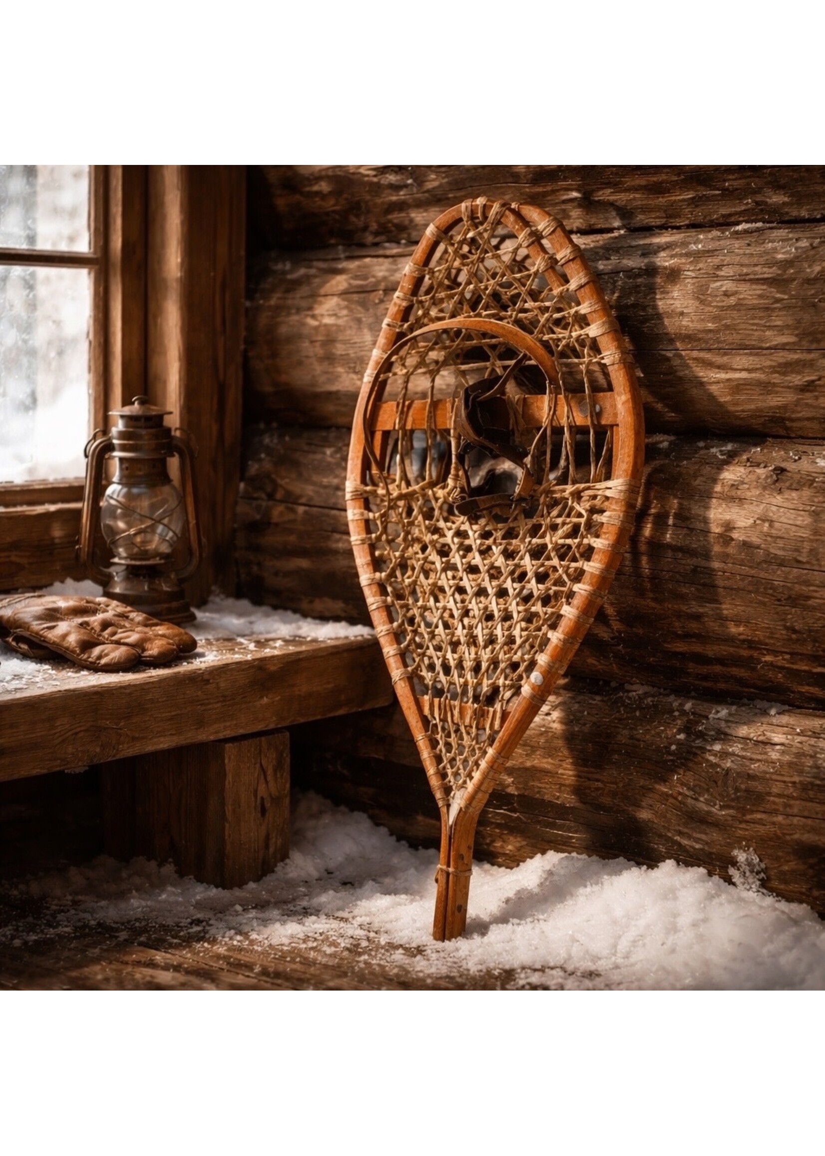 VINTAGE SNOW SHOES 42”