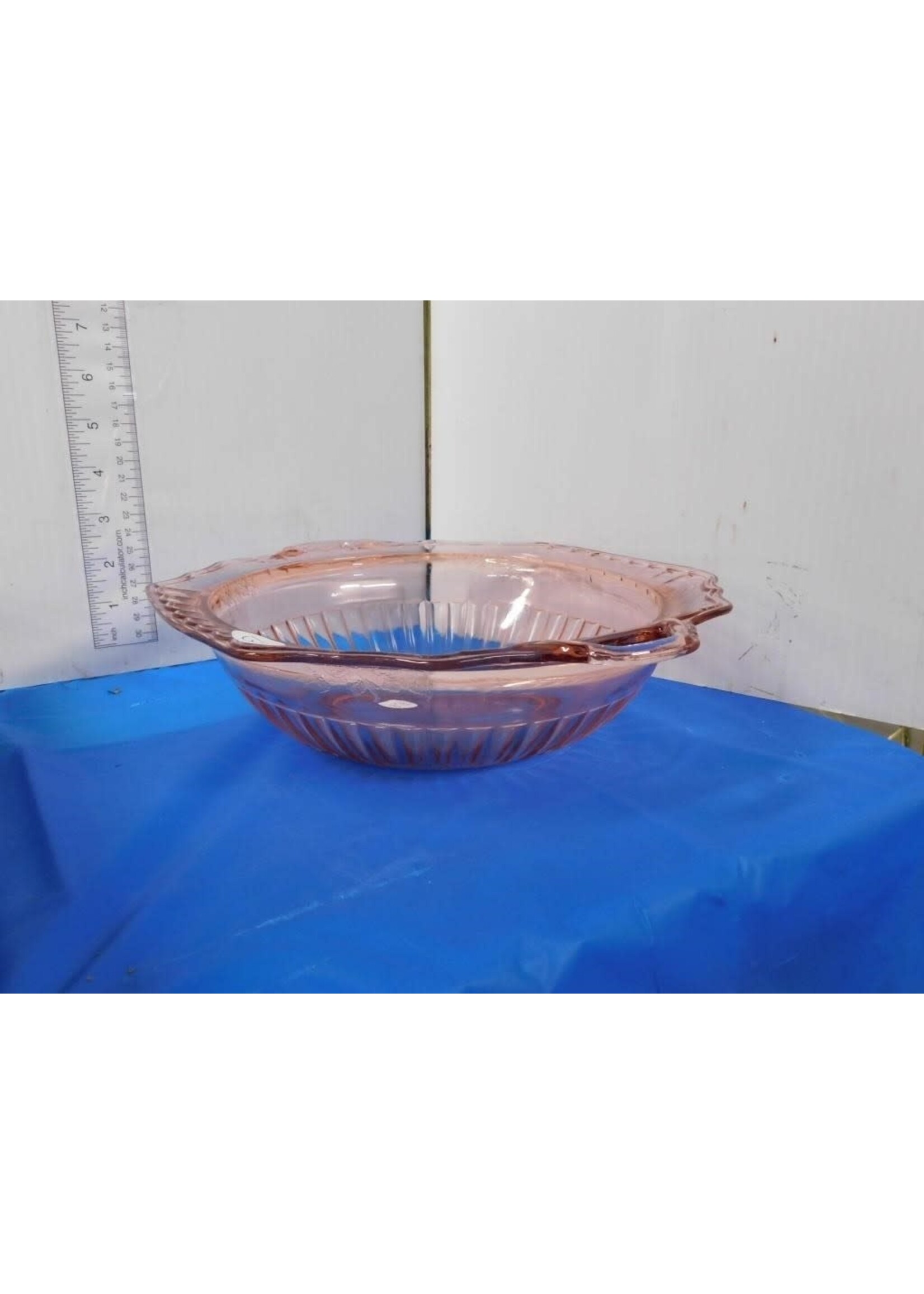 PINK DEPRESSION GLASS BOWL
