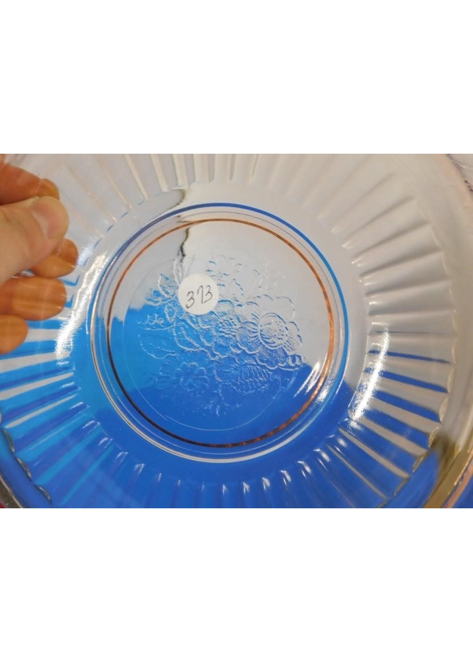 PINK DEPRESSION GLASS BOWL