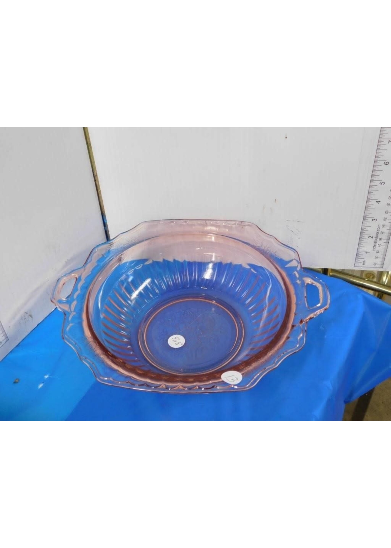 PINK DEPRESSION GLASS BOWL