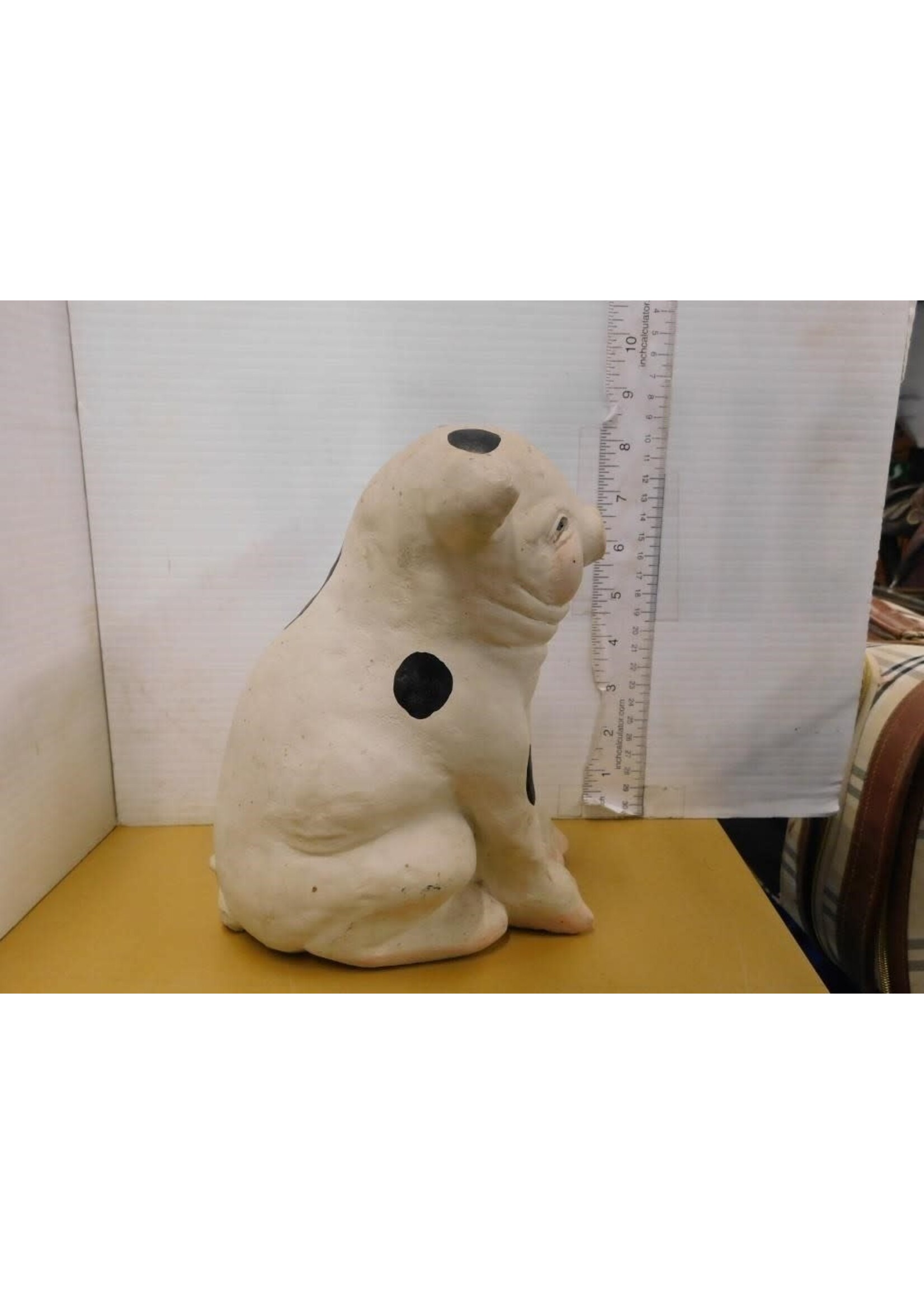 CAST ART - PIG - SIGNED ON BOTTOM 8”