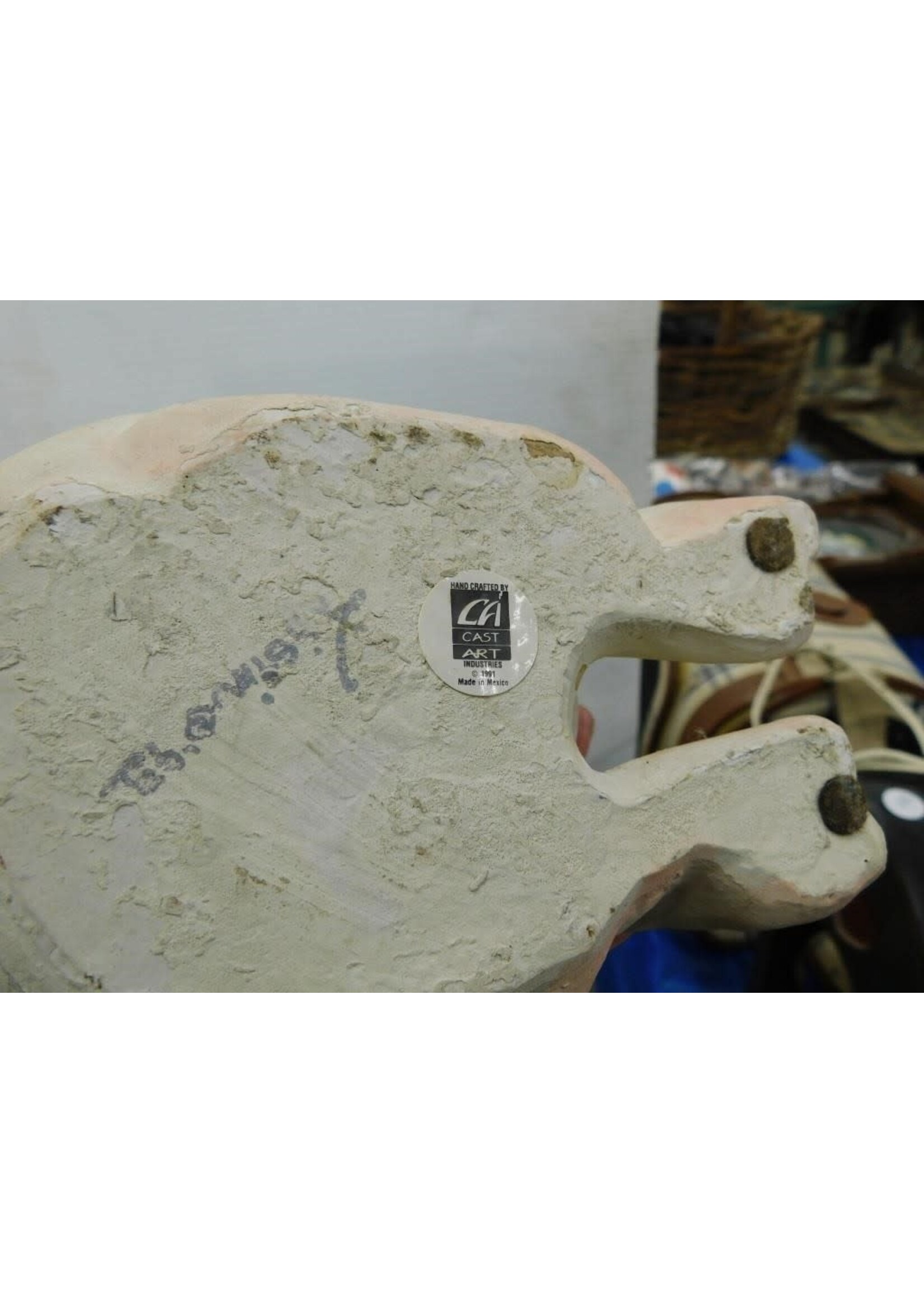 CAST ART - PIG - SIGNED ON BOTTOM 8”