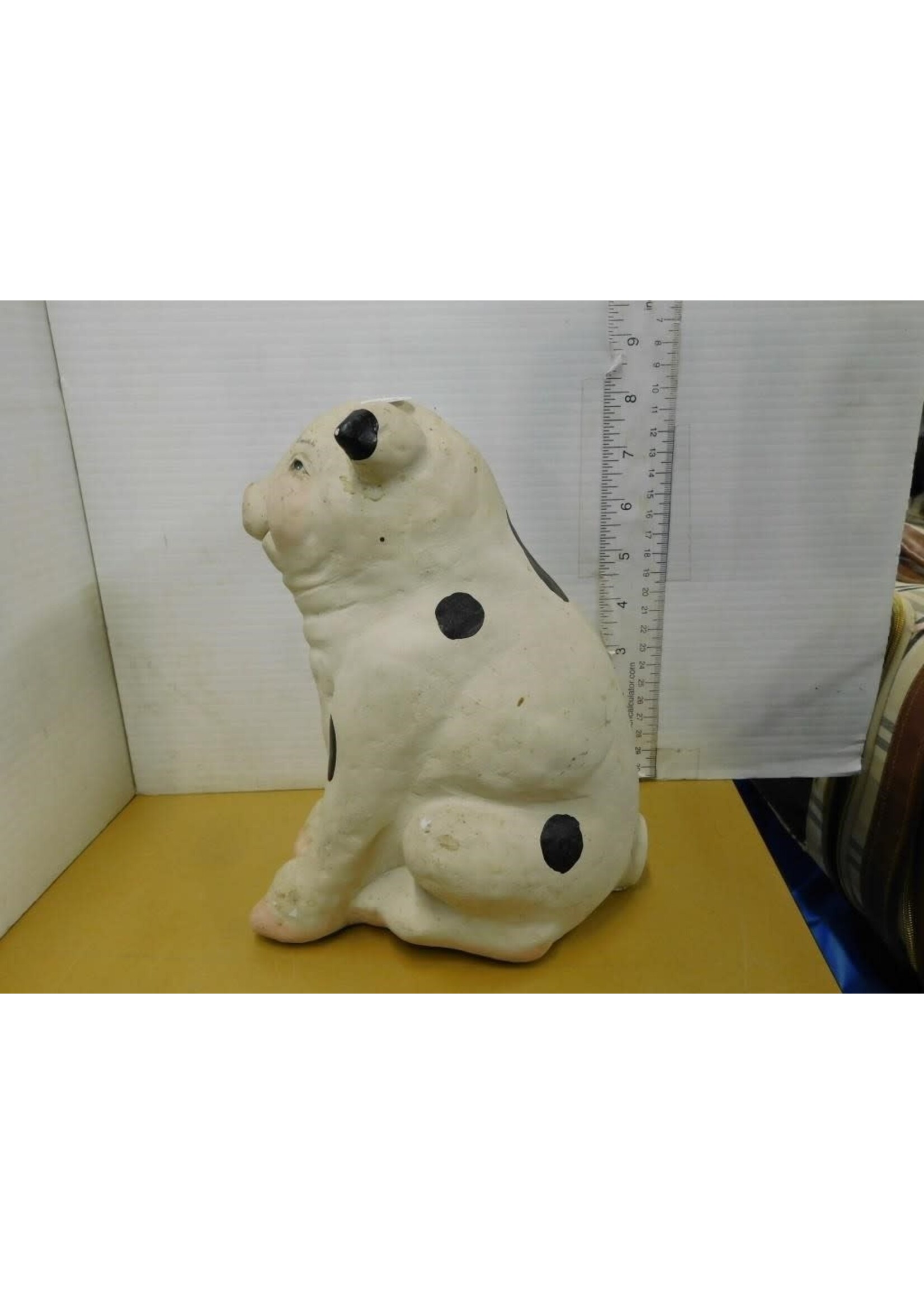 CAST ART - PIG - SIGNED ON BOTTOM 8”