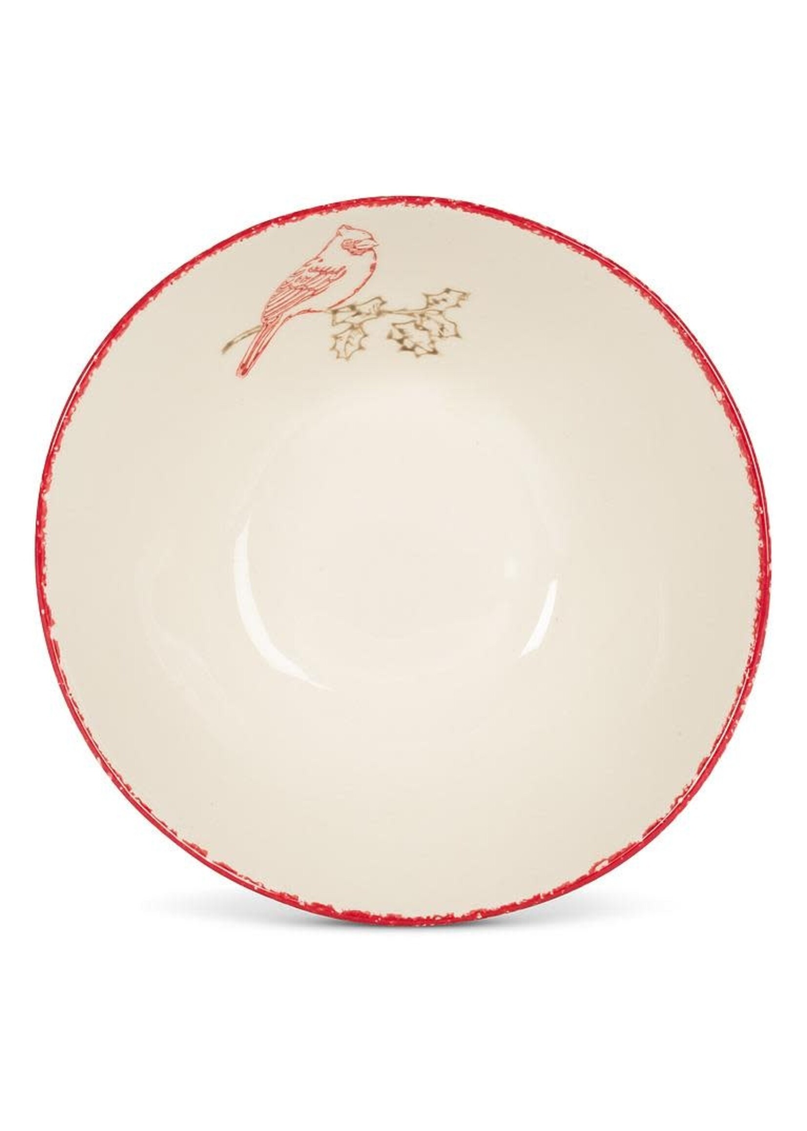 Cardinal Stamp Large Bowl
