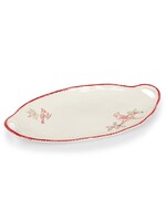Cardinal Stamp Oval Platter 11” x 18”