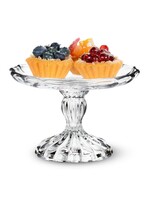 Small Embossed Pedestal Plate