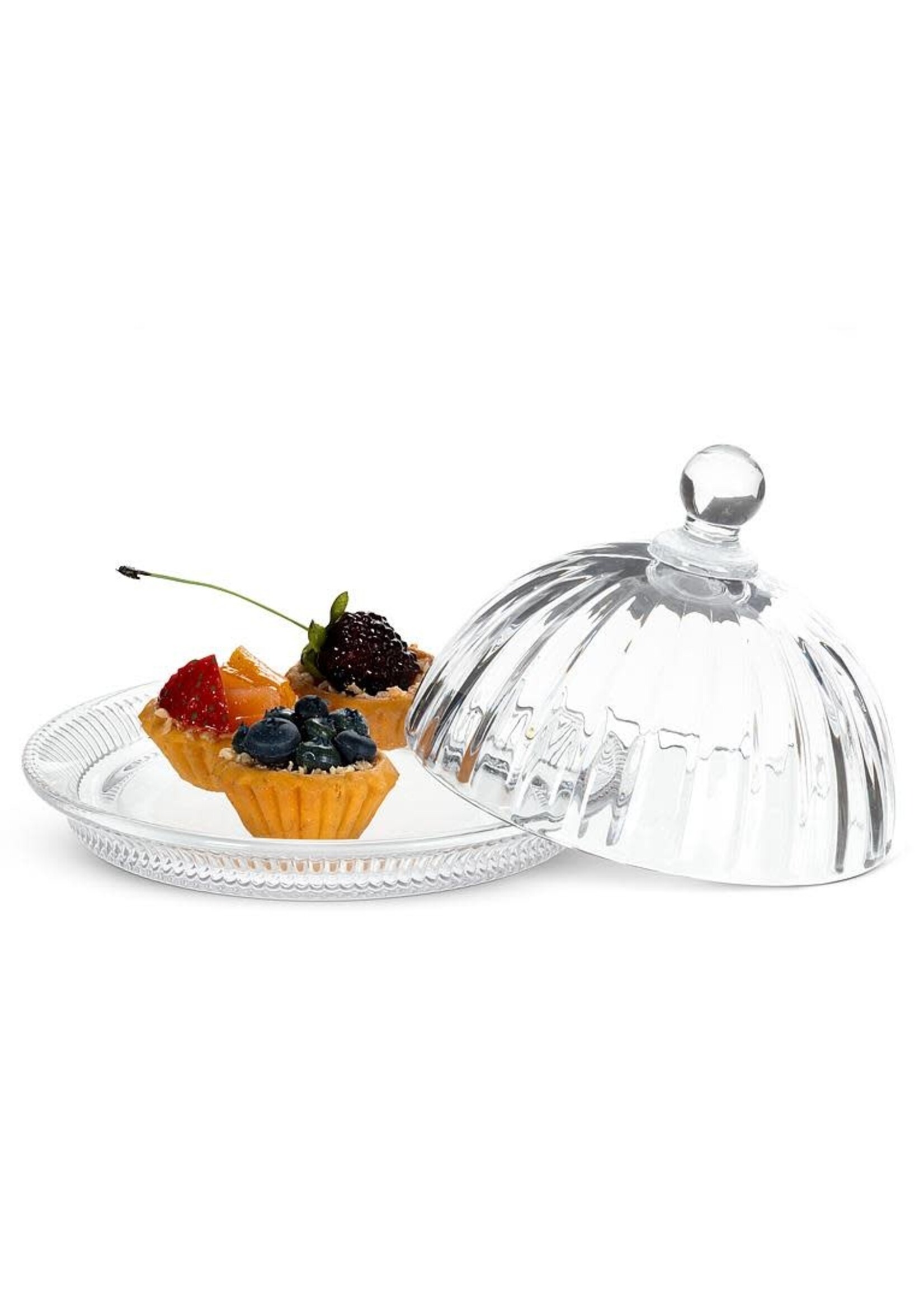 Low Optic Round Dish with Lid
