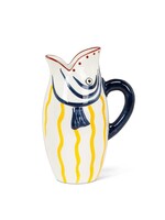 Yellow Stripe Fish Jug