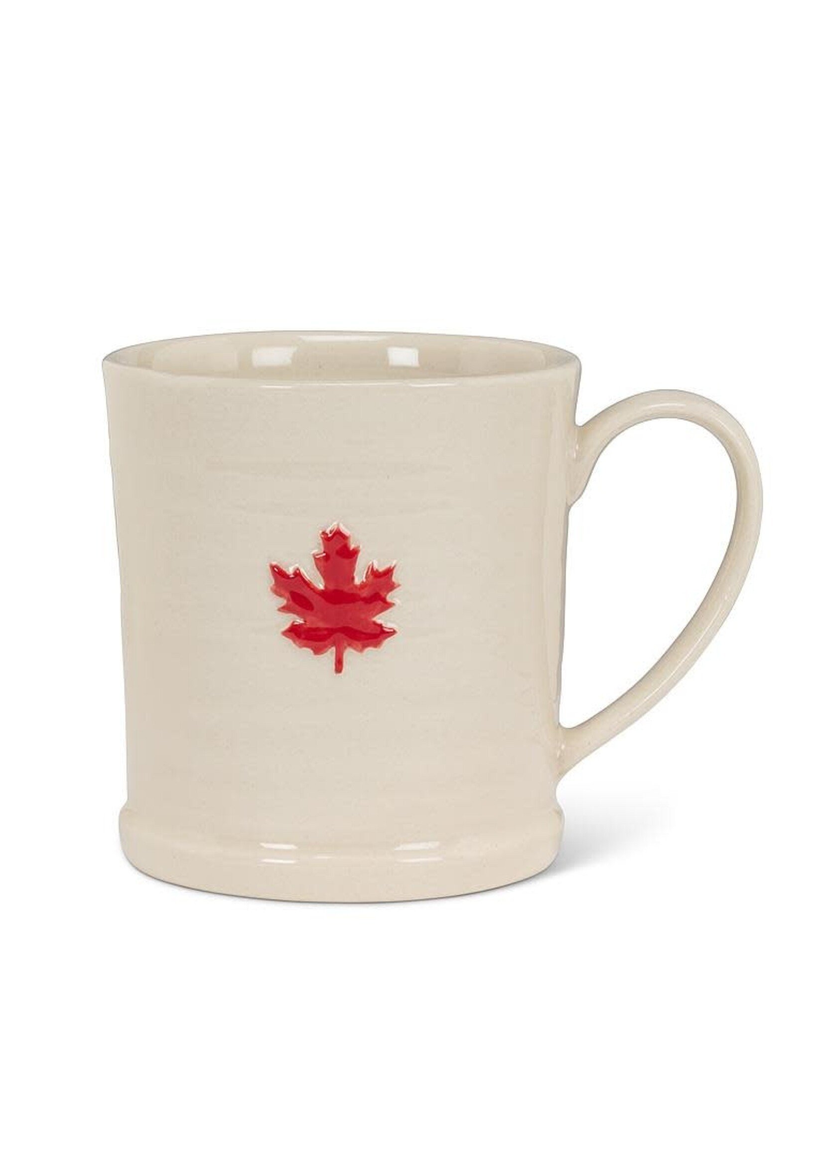 Maple Leaf on Rimmed Mug
