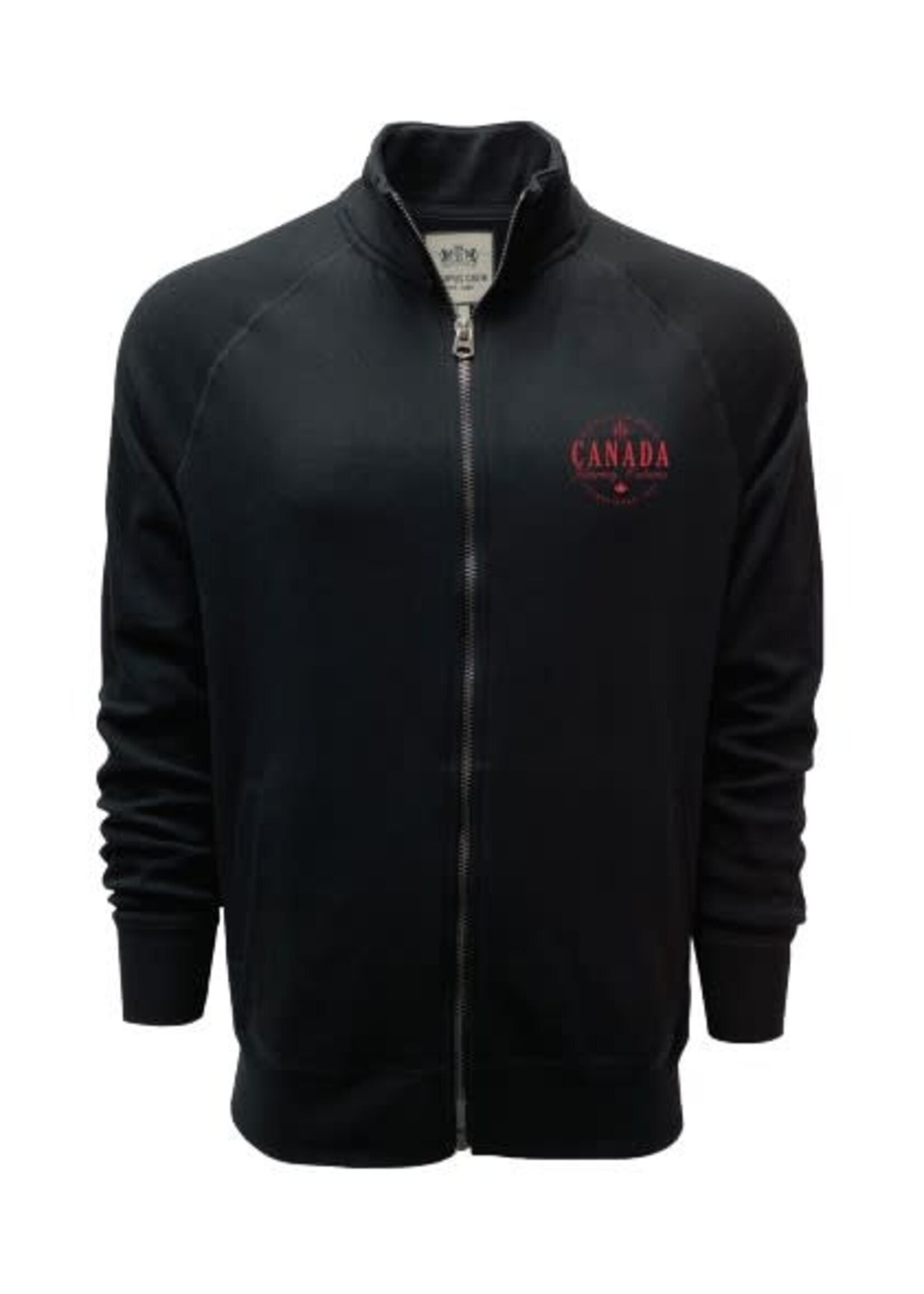 Campus Crew Full Zip Track Jacket - Black