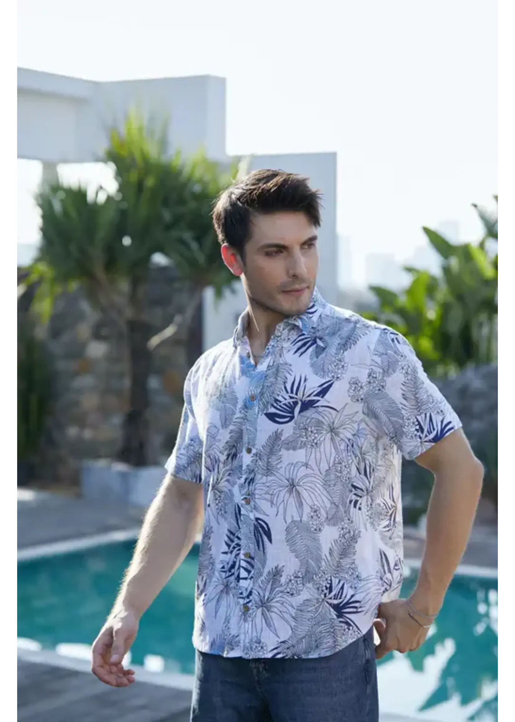 Men's Printed Button Down Shirt