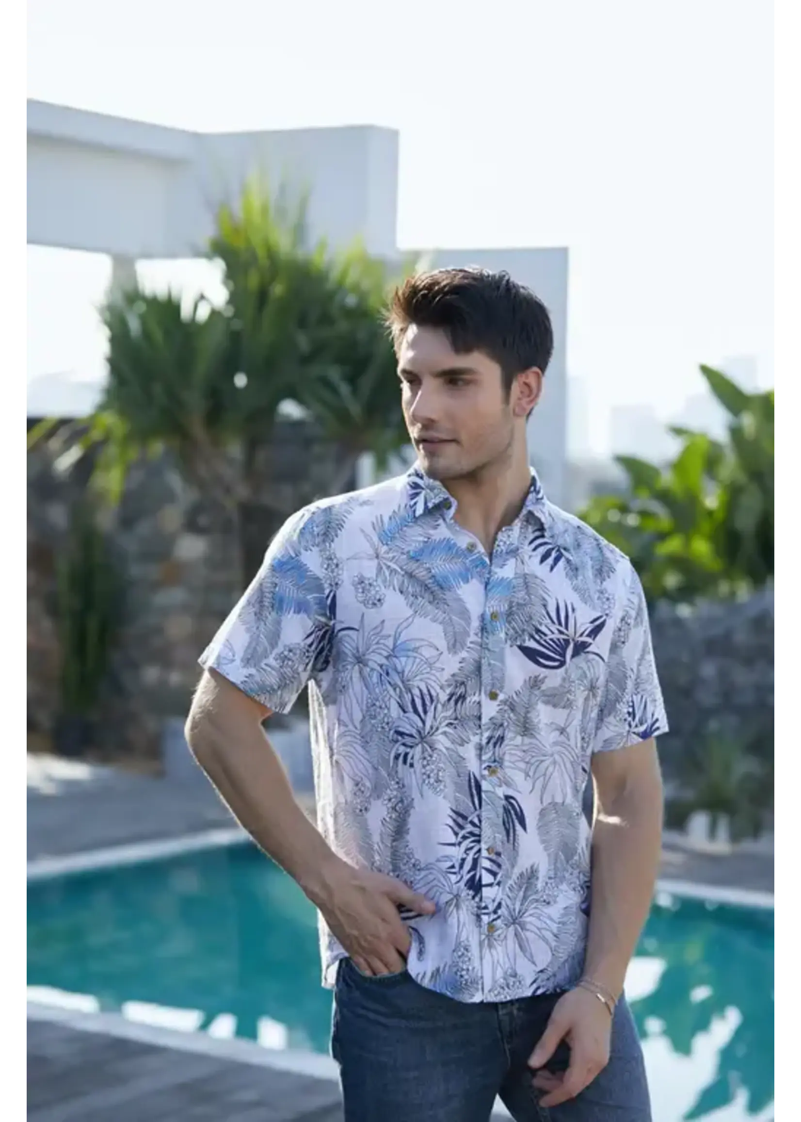 Men's Printed Button Down Shirt