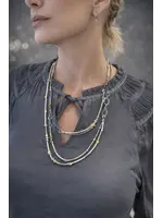 Design Fixation Udesign Double 7 in 1 (2PCS) - Mix Metal Necklace/Mushroom & Ivory