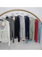 Tie Front Popcorn Cardigan