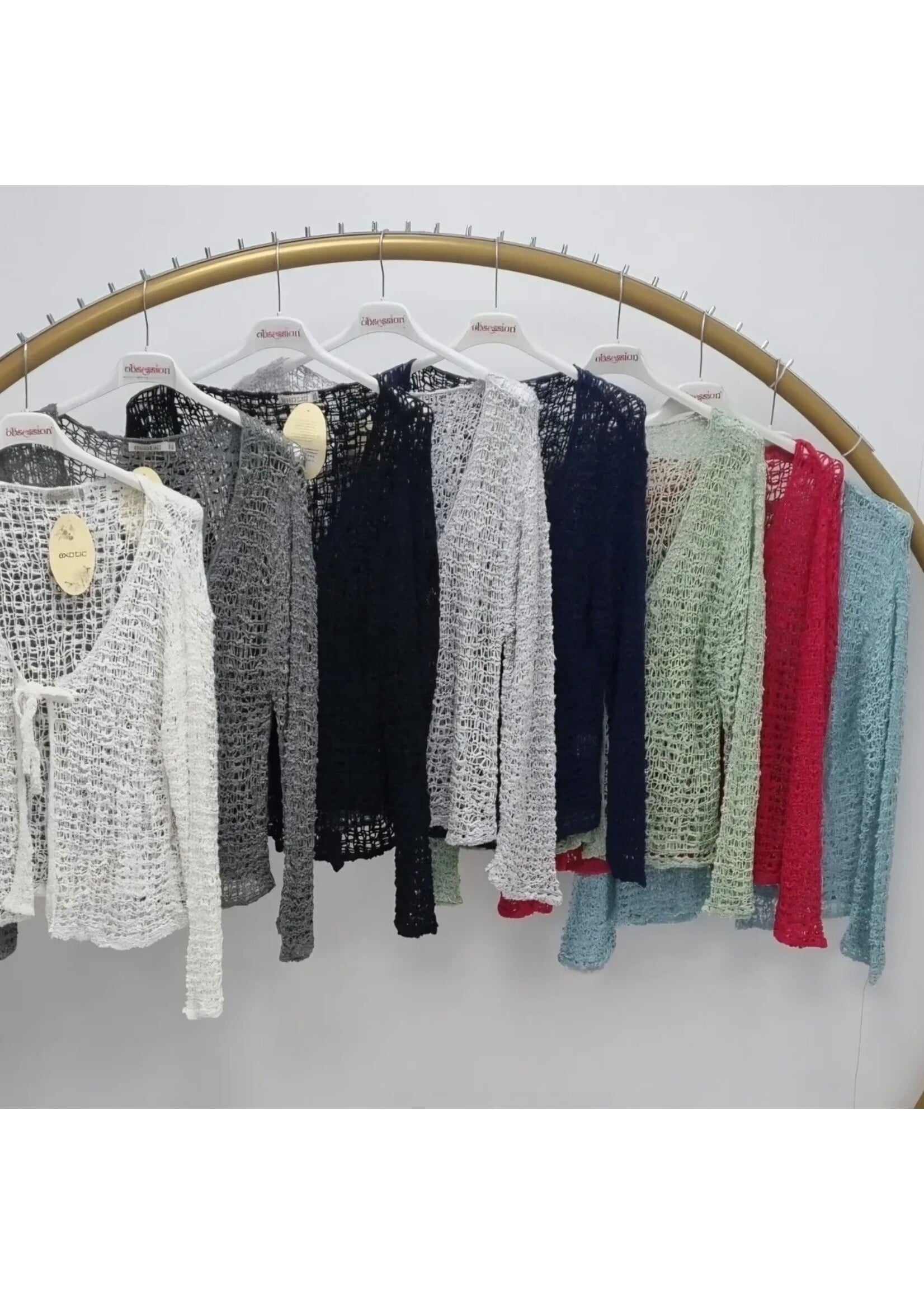 Tie Front Popcorn Cardigan