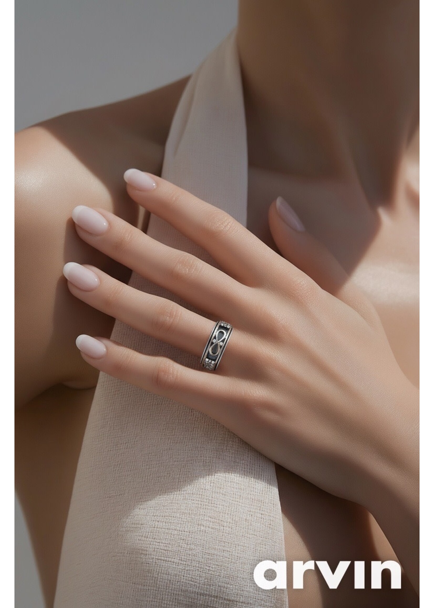 Monica Mehta SR 3360 SZ - 7 INFINITY SPIN RING