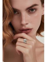 Monica Mehta Sterling Silver SR 3094 SZ - 8 DESIGNER SPIN RING