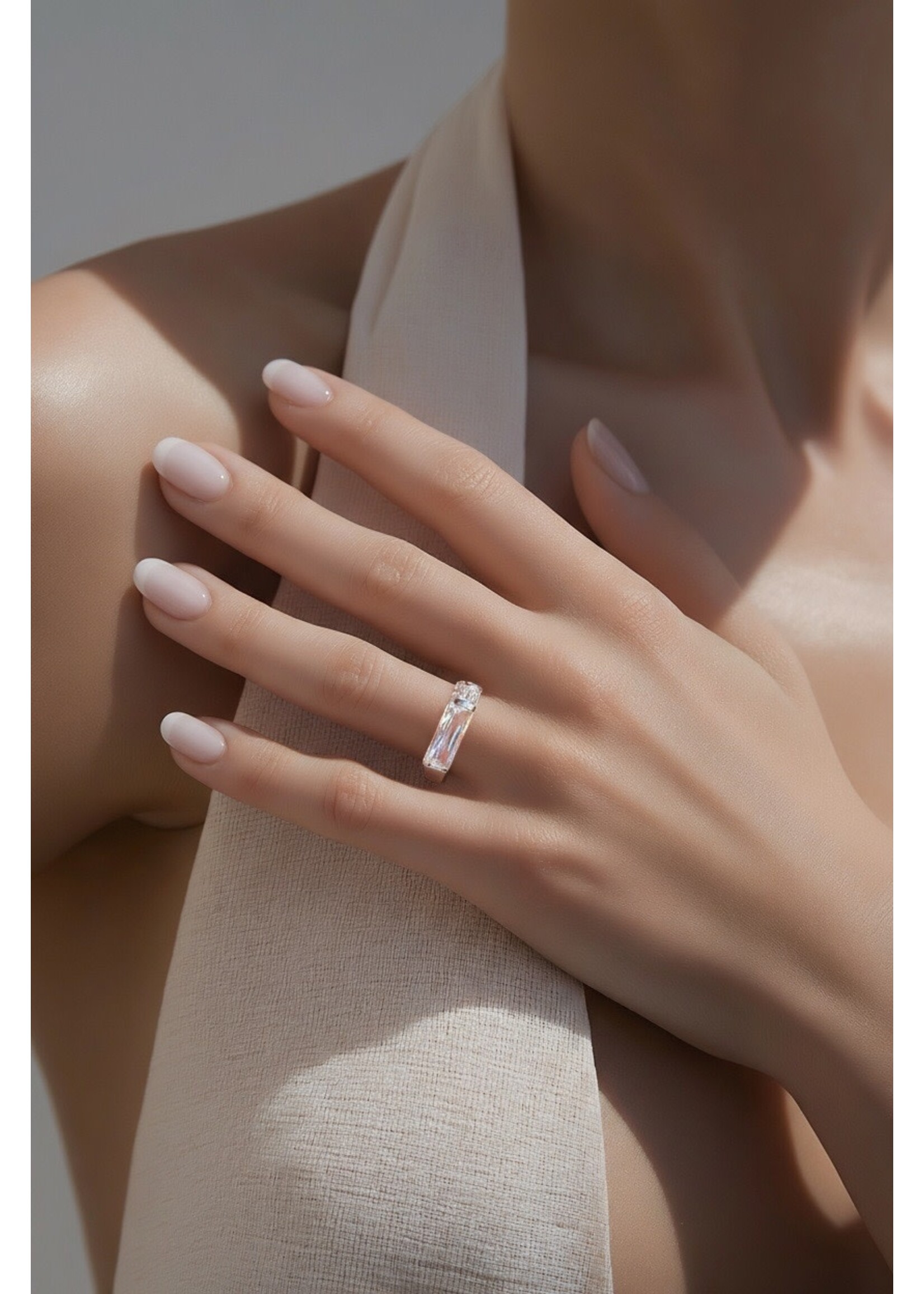 Sterling Silver Ring W Cubics