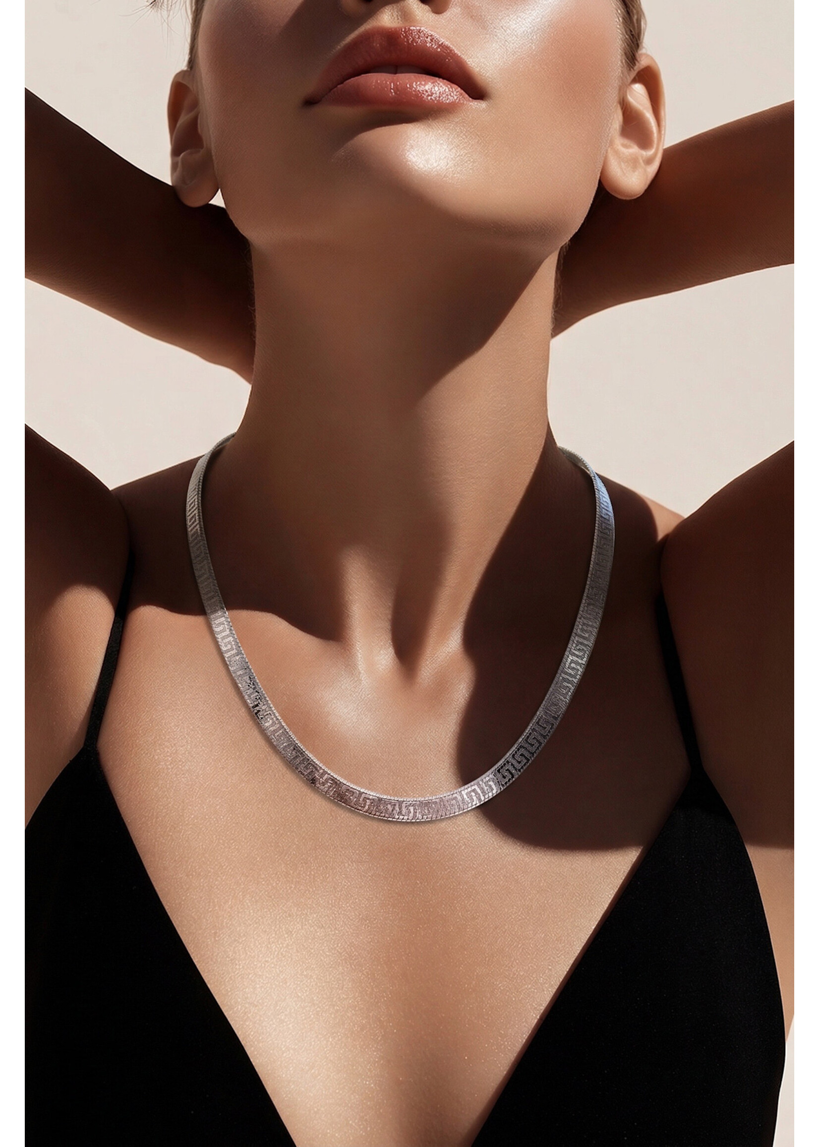 Flat Magic Sterling Silver 7mm Necklace - 18” 21.7gr