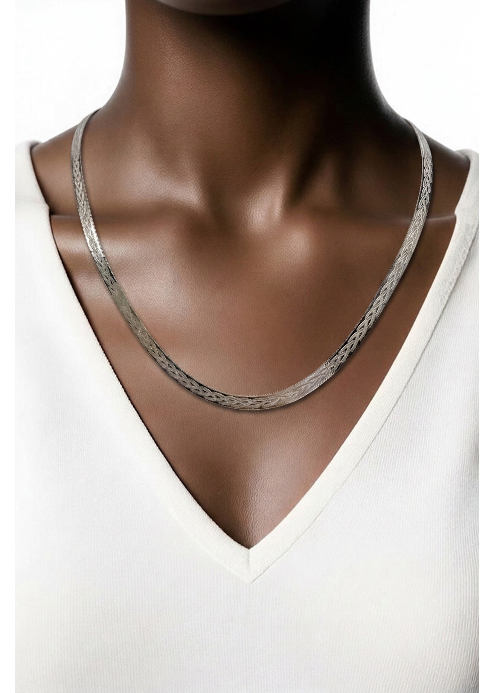 Flat Magic Sterling Silver 16” Necklace 7.9 gr