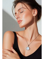 Large Moonstone Pendant in Sterling