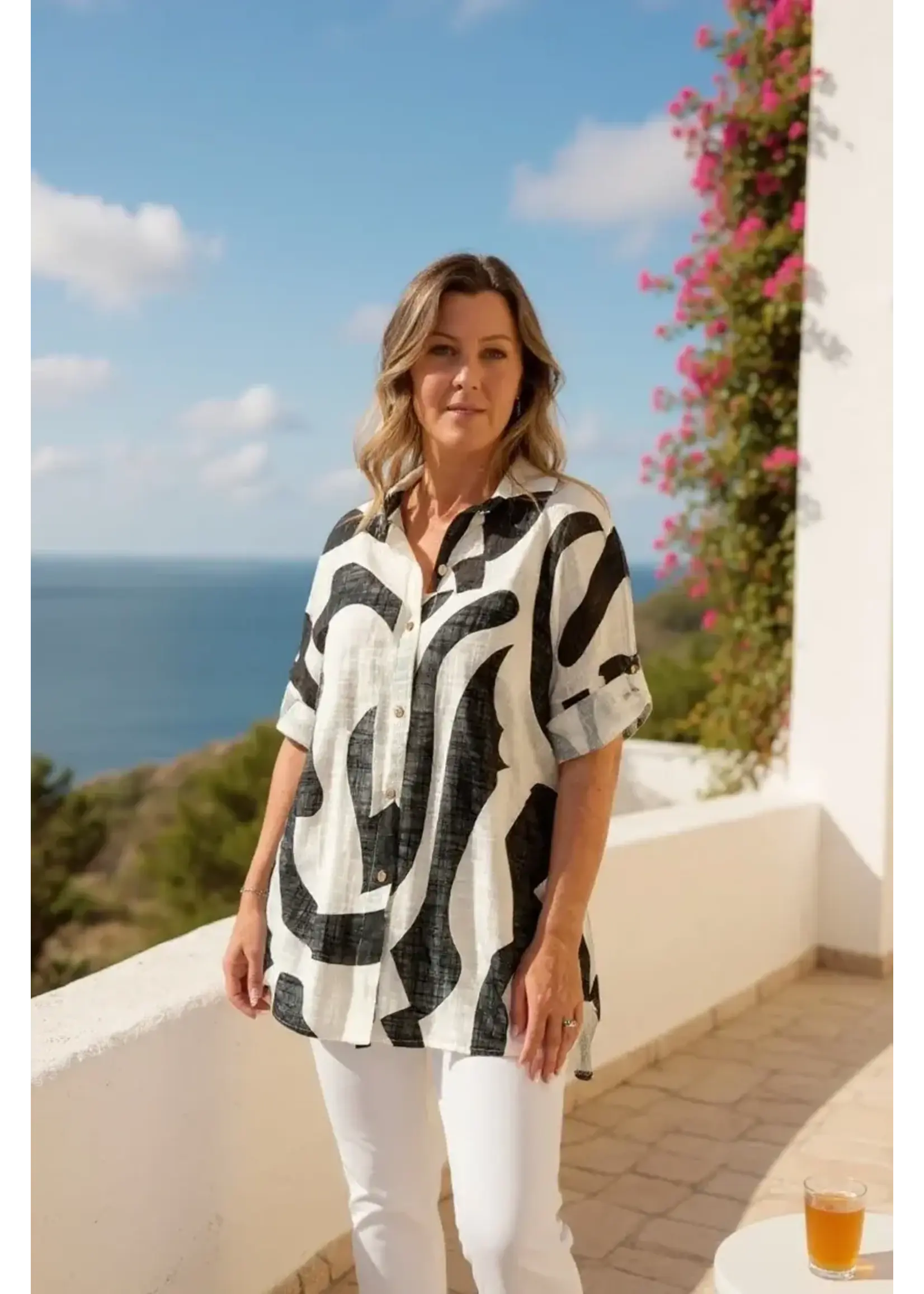 BK ABSTRACT PRINT SHIRT