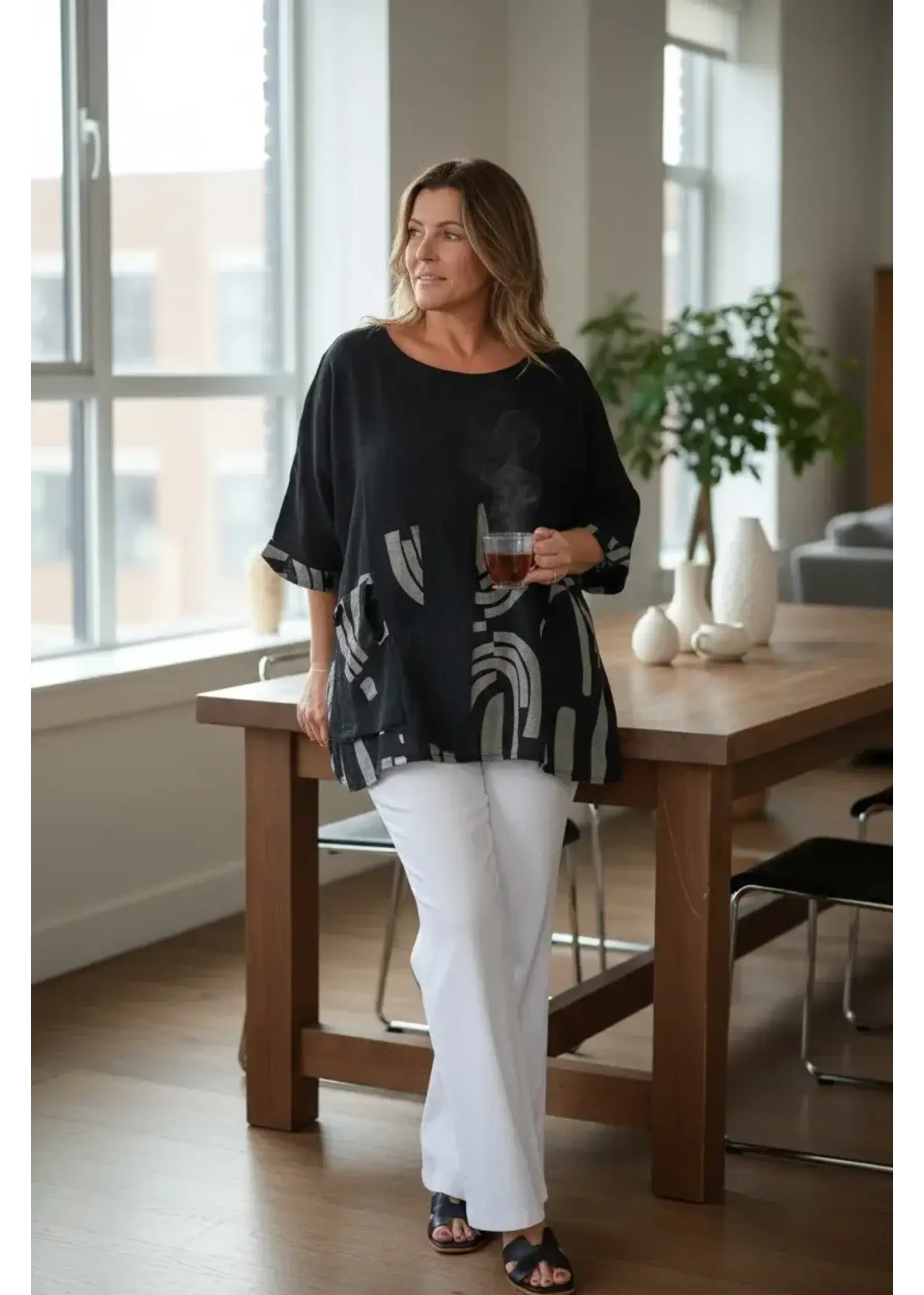 BK ABSTRACT TOP W/OVERLAY