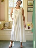 April Cornell Pocket Posies Nighty - Ecru