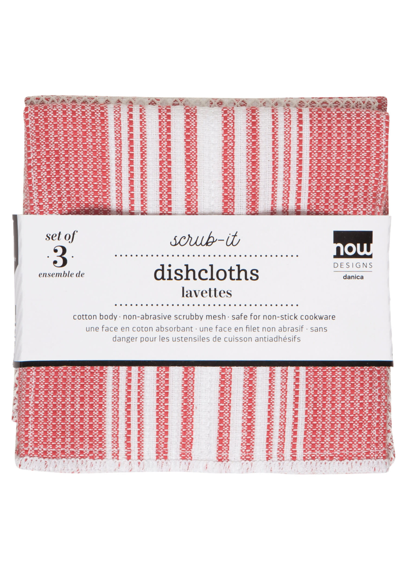 Scrub-It Red Dishcloths Set of 3