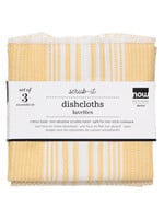 Scrub-It Lemon Yellow Dishcloths Set of 3