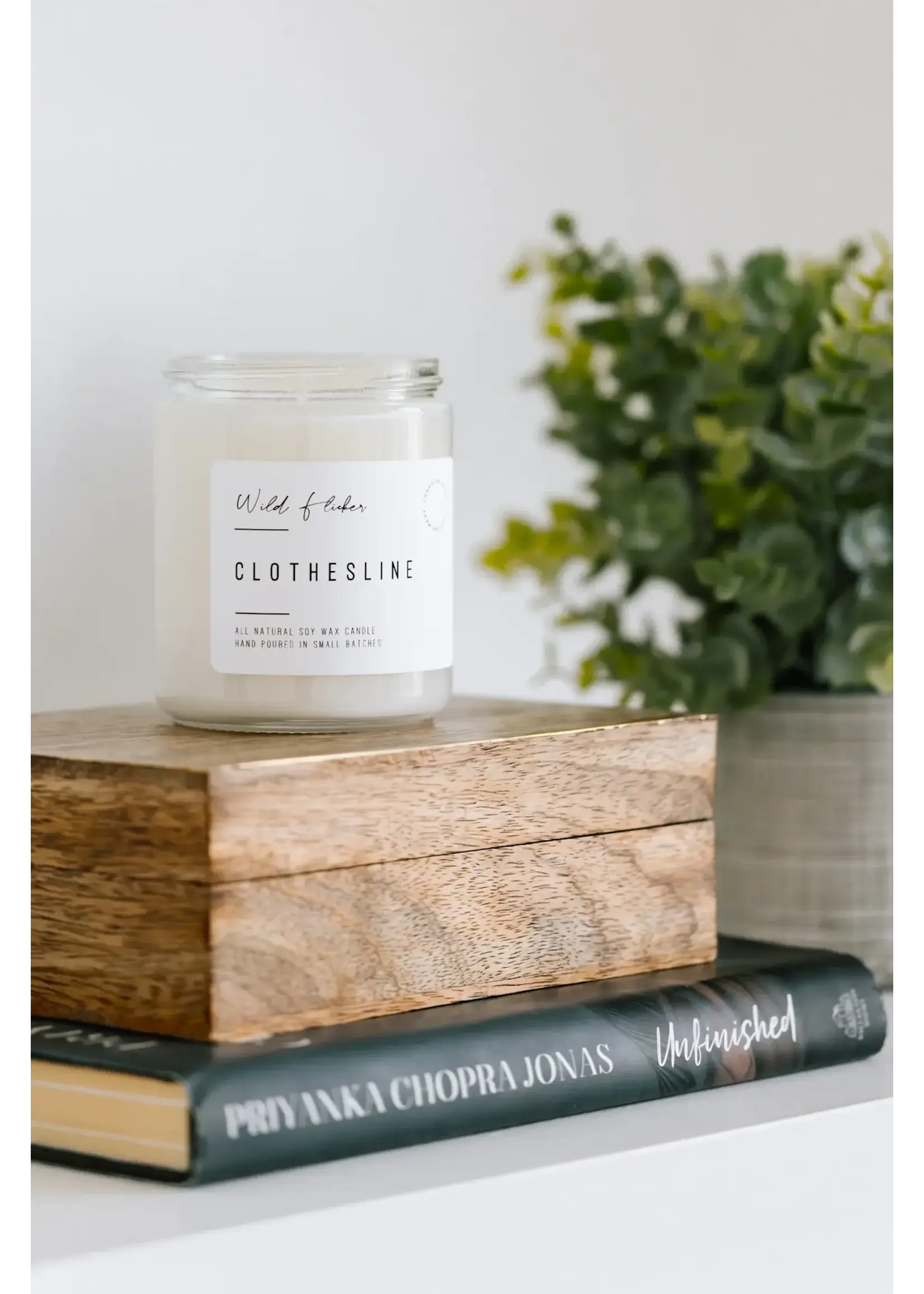 Wild Flicker Clothesline Soy Wax Candle