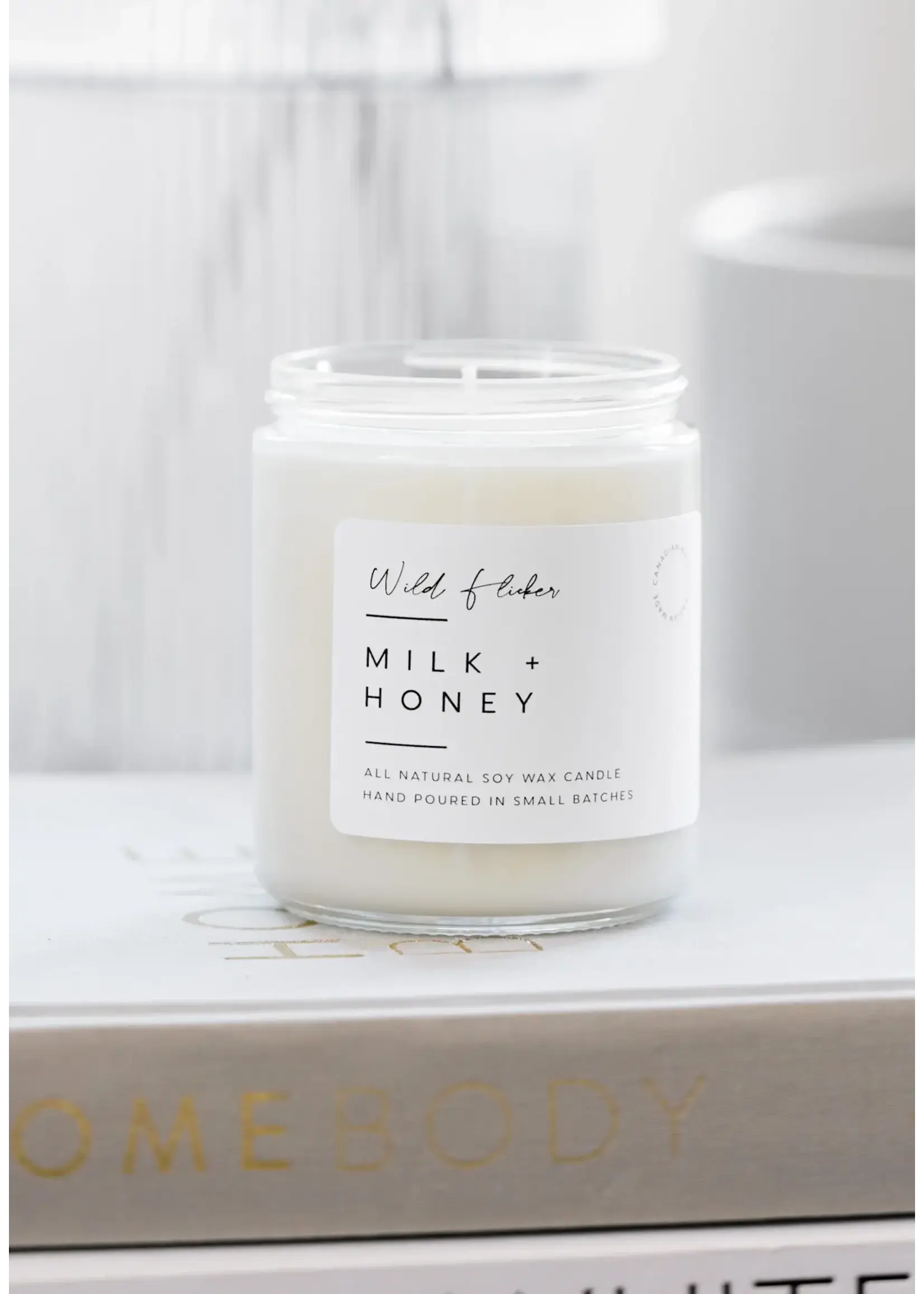 Wild Flicker Milk + Honey Soy Wax Candle