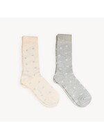 Pokoloko Have a Heart Socks - Pack of 2 - Grey