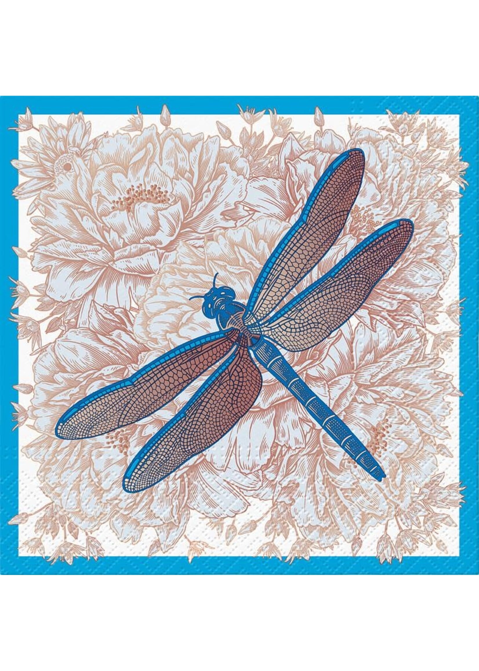 Luncheon Dragonblue Napkins. Pack of 20
