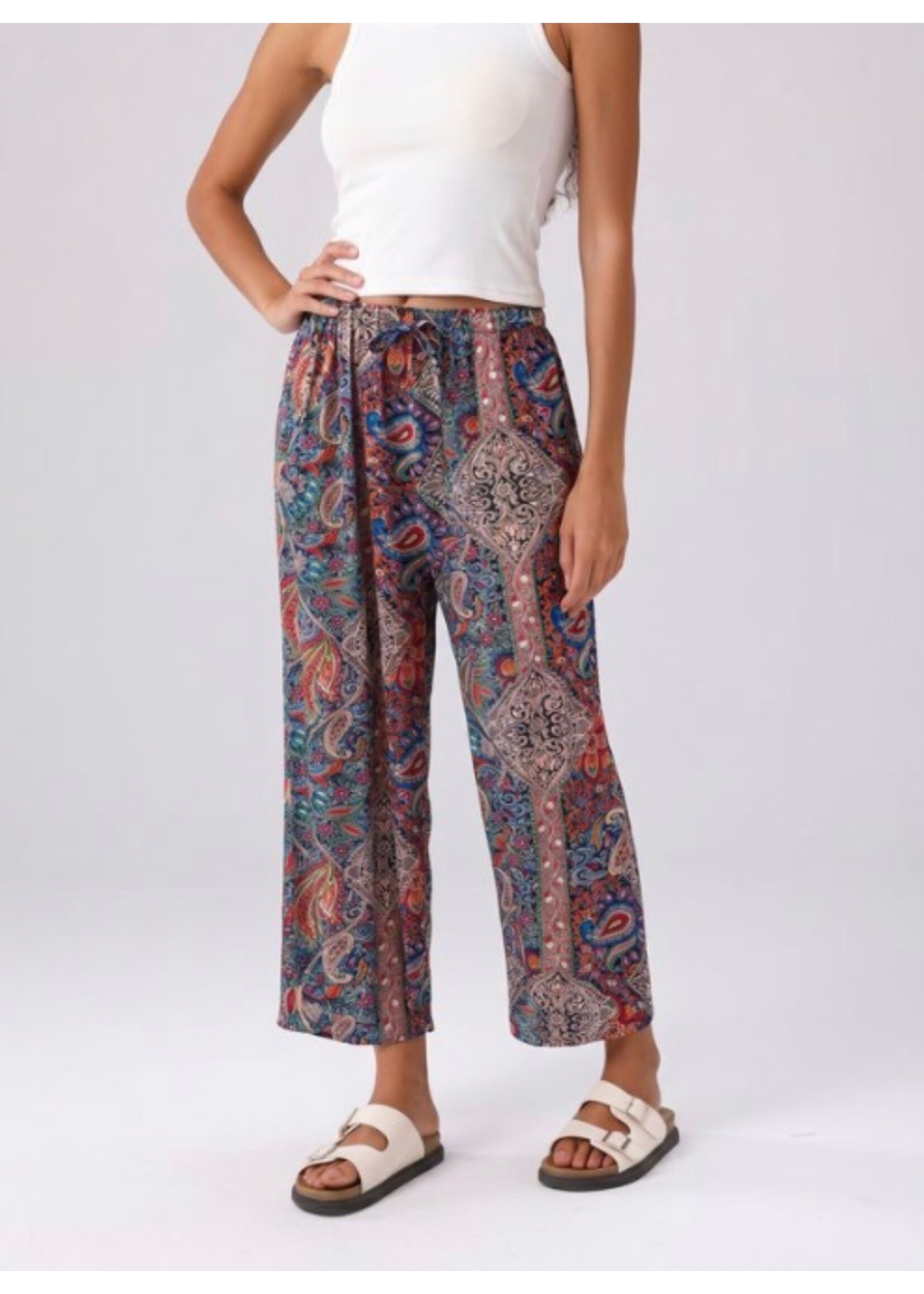 Stretchy Summer Pants - orange/Red