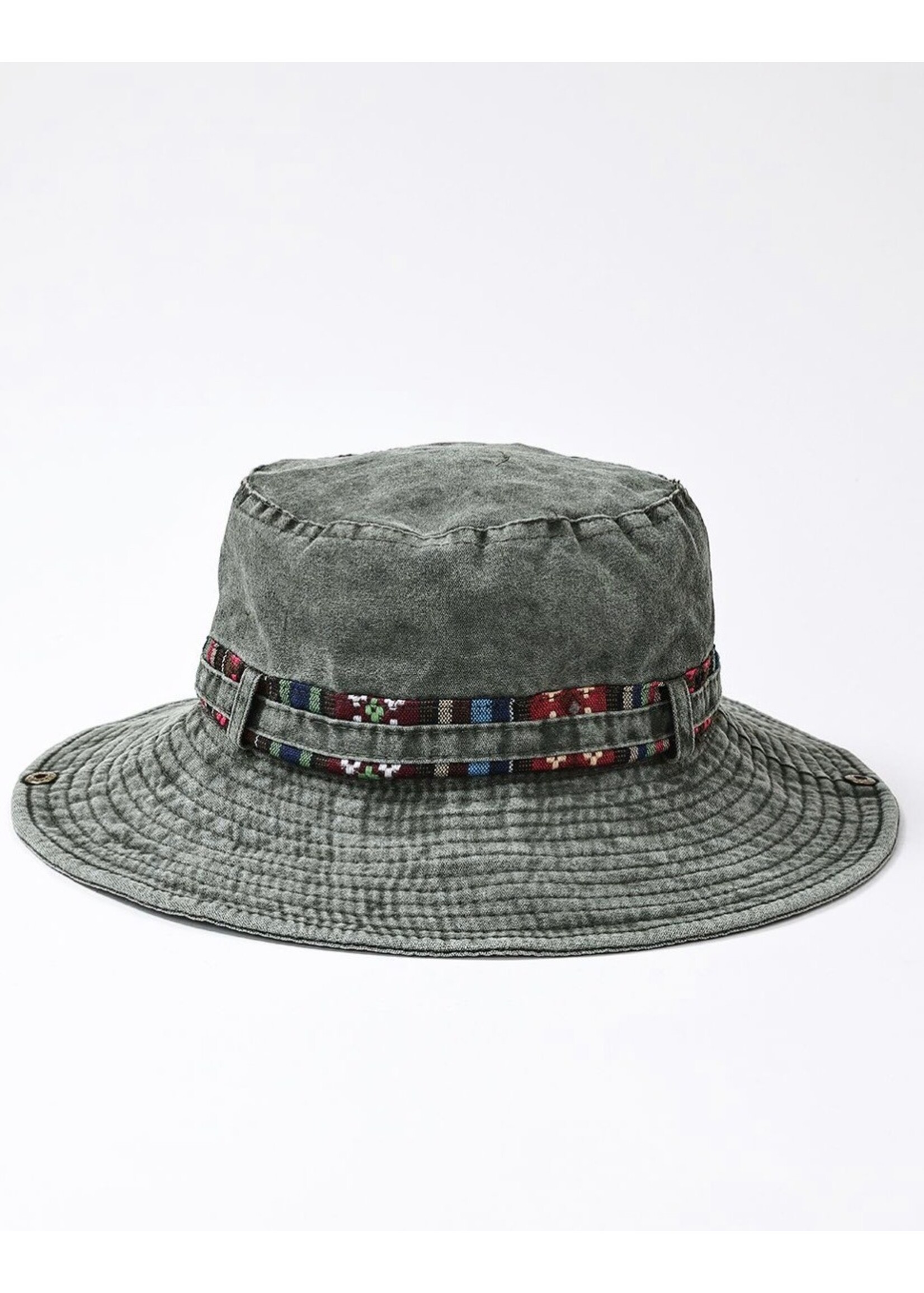 Washed Denim Sun Hat