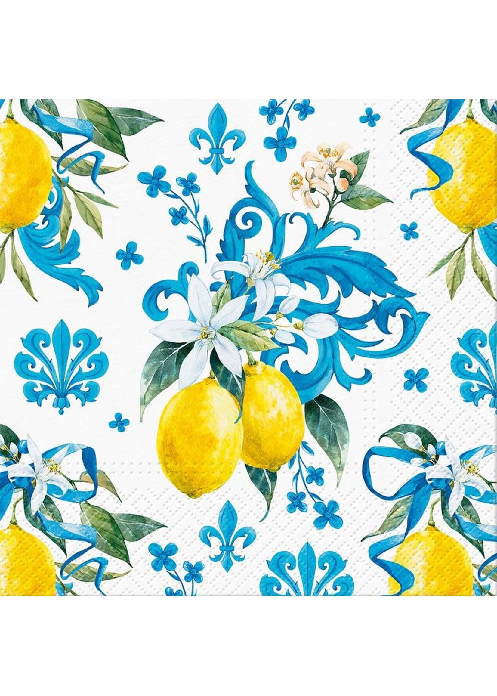 Luncheon Sicilian Floral Whimsy Napkins. 20 Pcs
