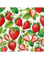 Lg Strawberry Kiss Napkins-20Pk