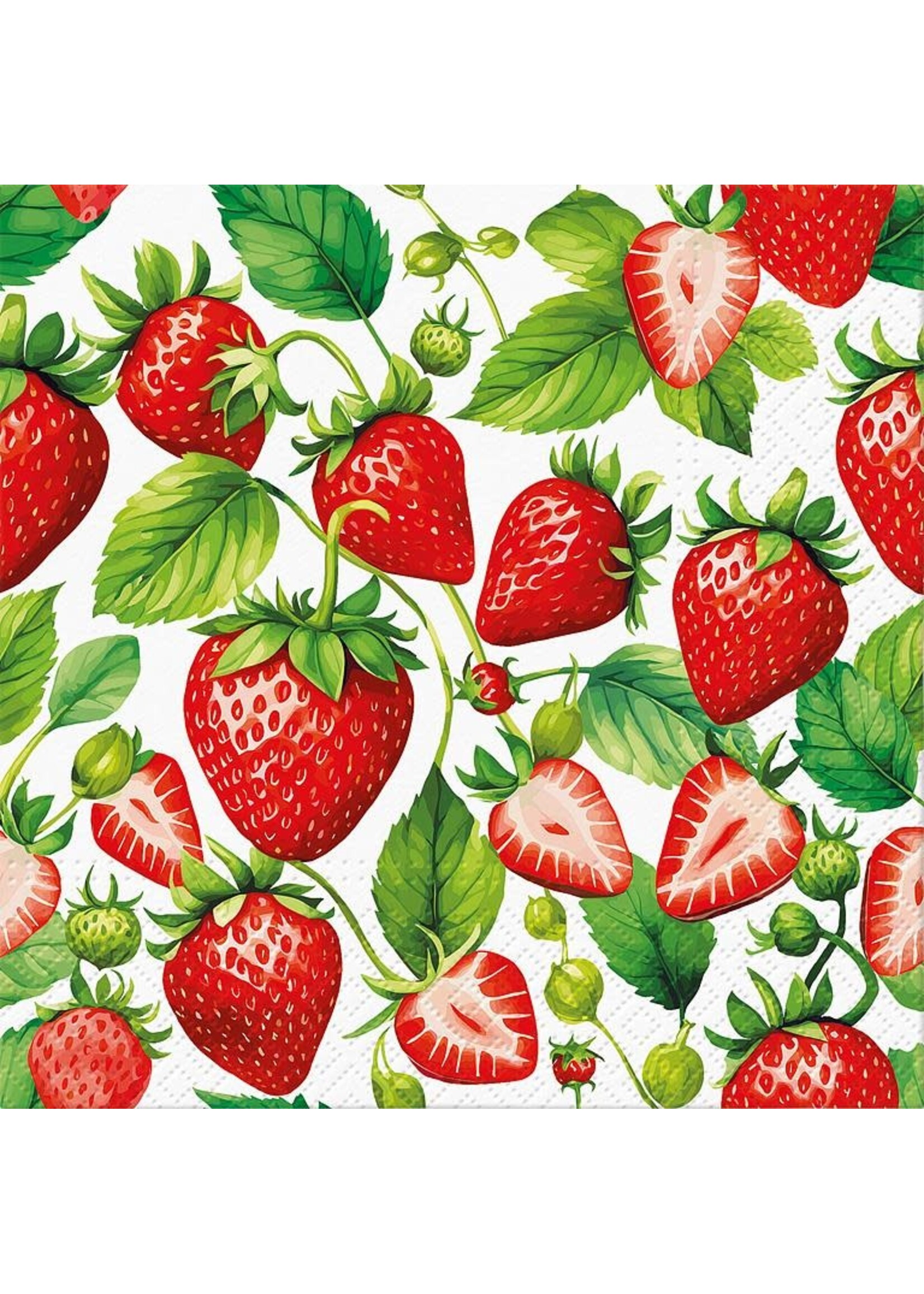 Lg Strawberry Kiss Napkins-20Pk