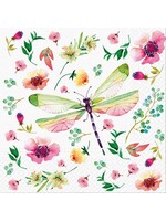 Lg Pastel Dragonfly Napkins-20 Pk