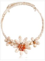 White Flower Necklace