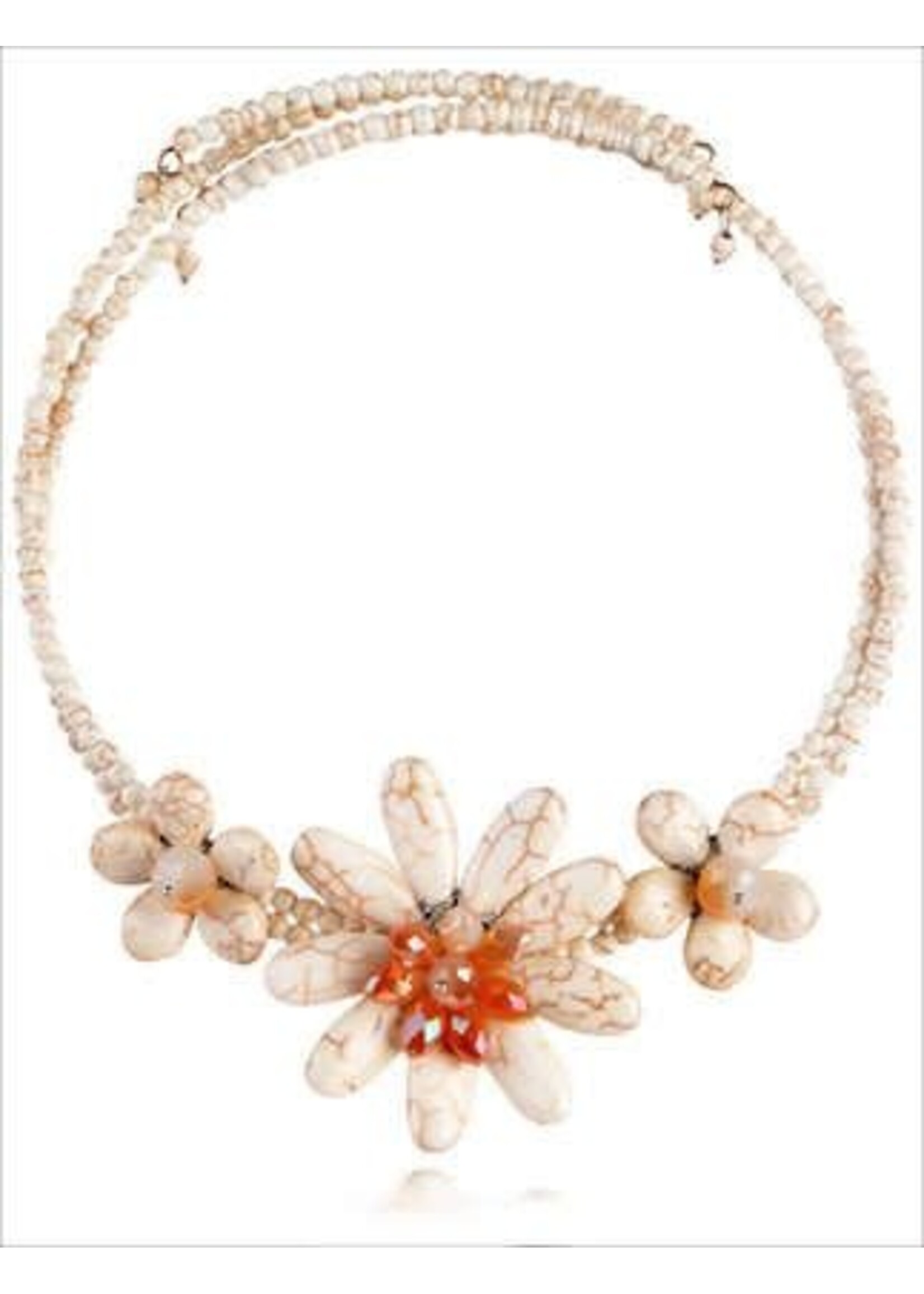 White Flower Necklace
