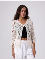 Crochet Cardigan - Cream 75