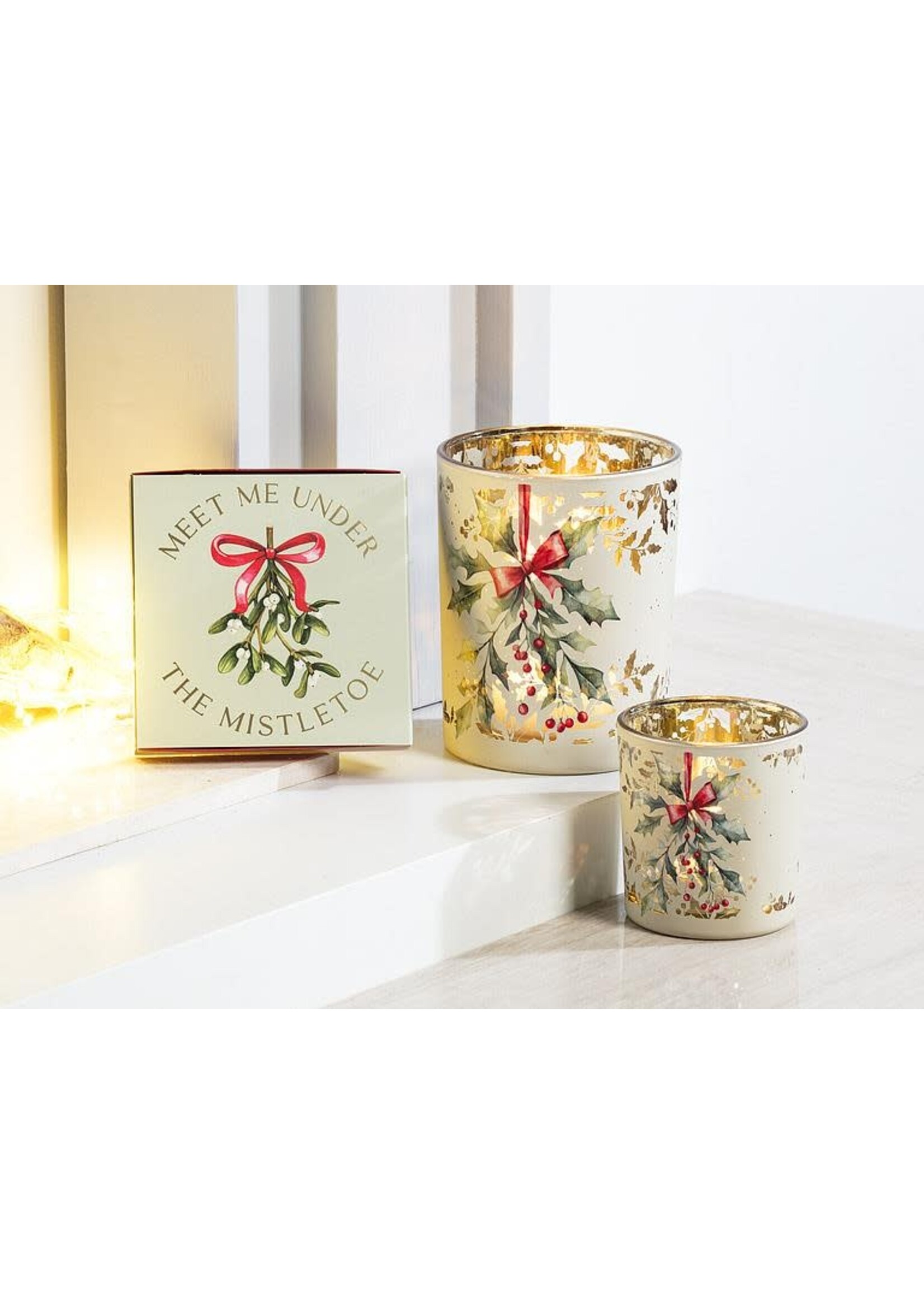 Medium Holly Candle Holder