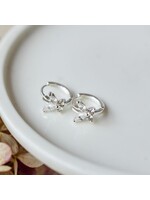 Glee Papillon Hoops-silver