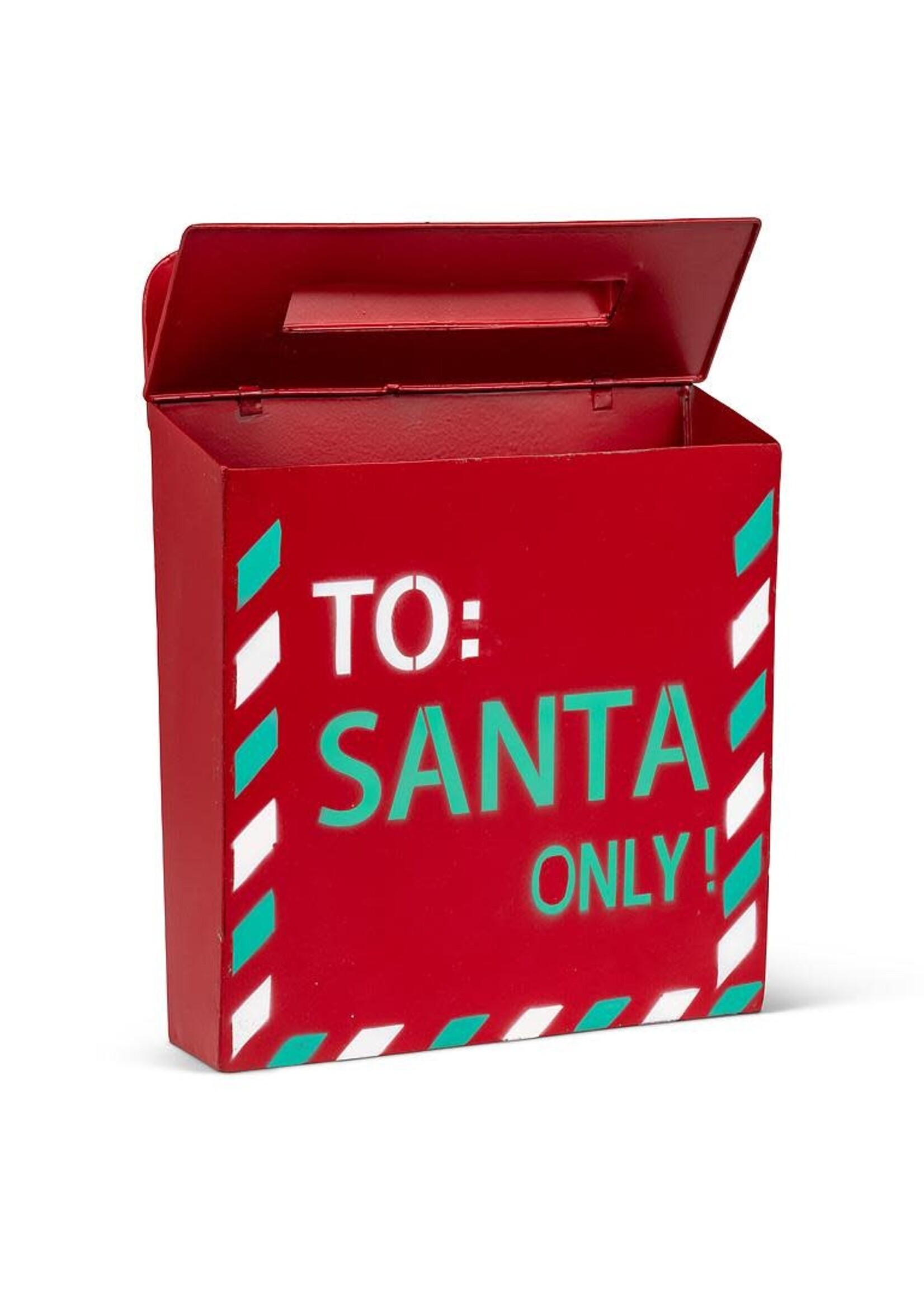 Hinged Santa's Mailbox-Red-11.5"H